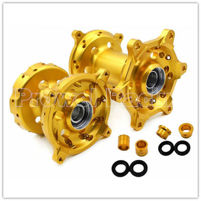 Motorcycle CNC Front Rear Wheels Hubs Kits in Silver for RMZ 250 07-18 RMZ 450 05-18